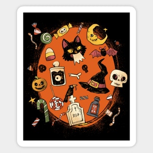 Halloween Pattern Magnet